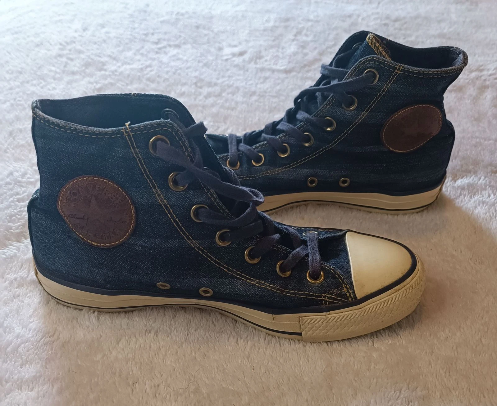 Pair of Converse All Star Chuck Taylor size 38 in very good condition in denim – photo 6
